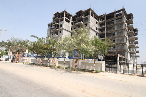Front view of site